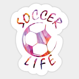 Soccer life teeshirt design Sticker